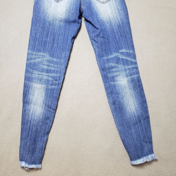 KAN CAN Jeans Sharon-Becky Mid-Rise Distressed Ripped Skinny Jeans - Size 25 - Picture 13 of 16